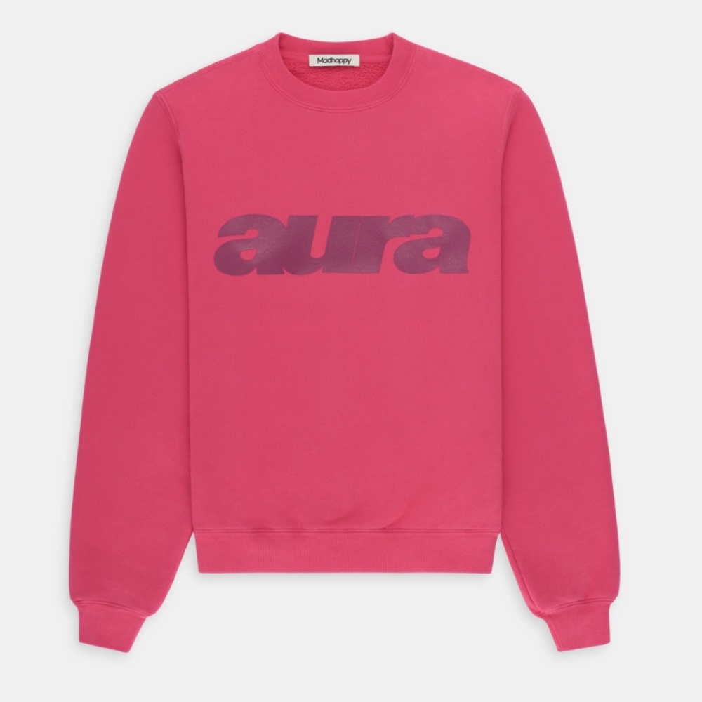 MADHAPPY AURA LOS ANGELES CREWNECK MARIONBERRY PINK